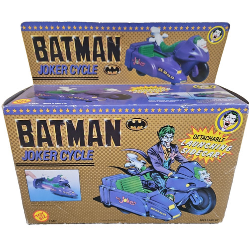 Batman toybiz joker cycle - cycle, box